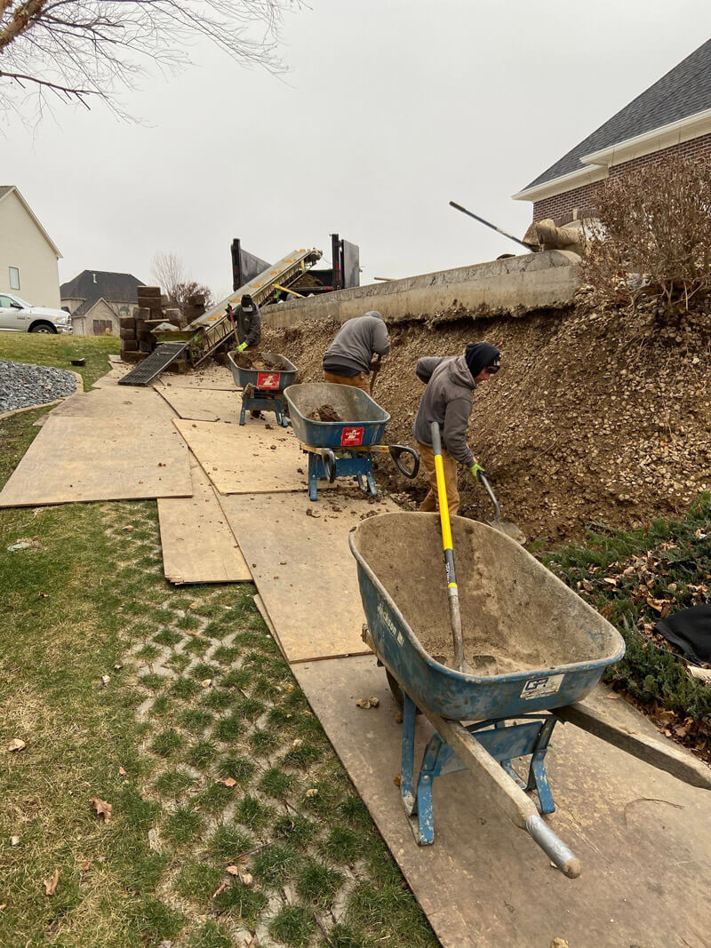 Landscape Staff Bush Removal