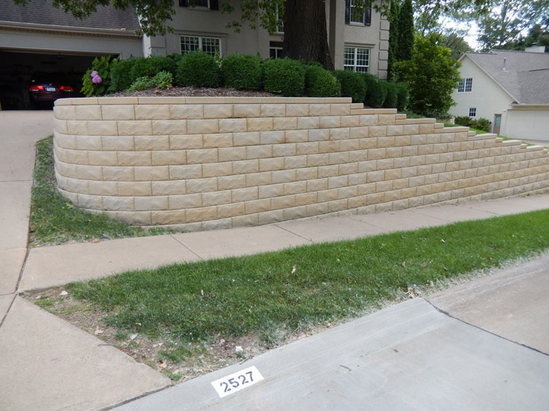 Front Yard Retaining Wall